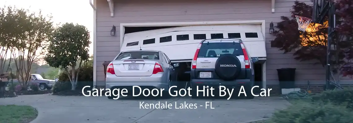 Garage Door Got Hit By A Car Kendale Lakes - FL