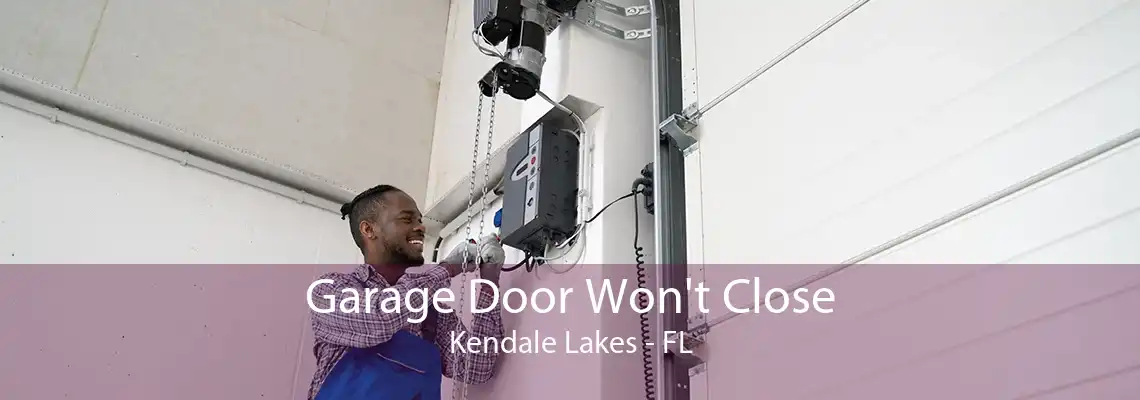 Garage Door Won't Close Kendale Lakes - FL