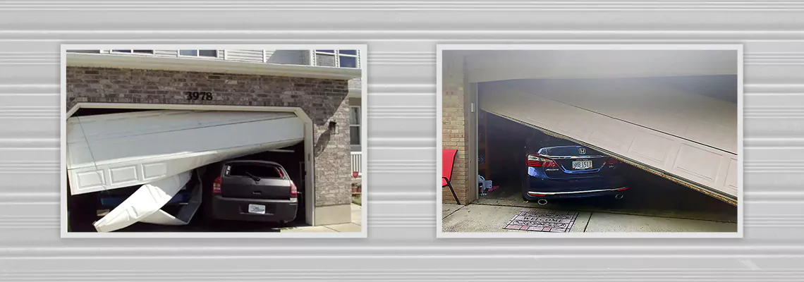 Repair Commercial Garage Door Got Hit By A Car in Kendale Lakes, Florida